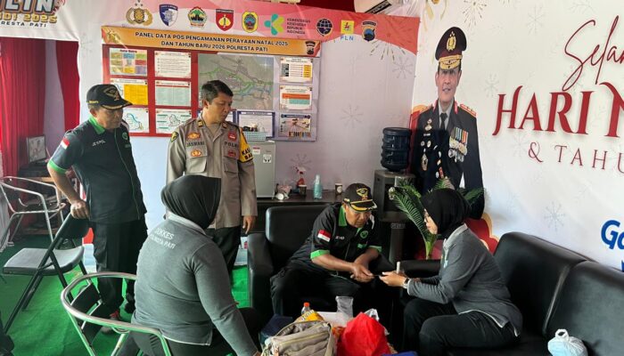 Pastikan Stamina Personel Operasi Lilin Candi 2025 Tetap Prima, Dokkes Polresta Pati Intensifkan Patroli Kesehatan Mobiling