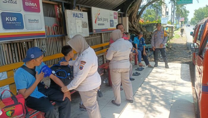 Saat Polisi dan Masyarakat Dicek Kesehatannya Bersama, Ini yang Dilakukan Dokkes Polresta Pati