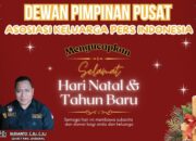 Ketua Umum AKPERSI Ucapkan Selamat Natal dan Tahun Baru, Tekankan Persatuan dan Toleransi