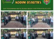 Komandan Bakorkomwil Kodim 0510/TRS Pimpin Langsung Anggotanya dalam Pengamanan Natal di Sejumlah Gereja