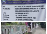 Proyek Drainase di Kampung Kunir Tuai Keluhan, Dinas PERKIM Diminta Turun Tangan