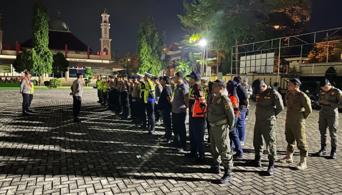 Patroli Skala Besar Nataru, Polresta Pati Pastikan Wilayah Aman dan Kondusif