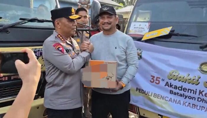 Wakapolri Tinjau Aceh Tamiang dan Salurkan Bantuan Kemanusiaan dari Batalyon Dhira Brata Akpol 1990