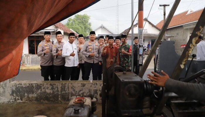 Polres Kediri Bangun Sumur Bor Bantu Kebutuhan Air Bersih Warga Desa Belor