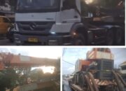 Truk Bermuatan Alat Berat Terobos Jam Larangan, Melintas Tanpa Pengawalan di Tengah Macet Jam Pulang Kerja