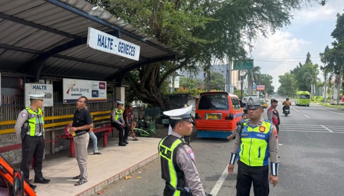 Satgas Kamseltibcar Lantas Polresta Pati Intensifkan Pengaturan di Alun-alun dan Terminal