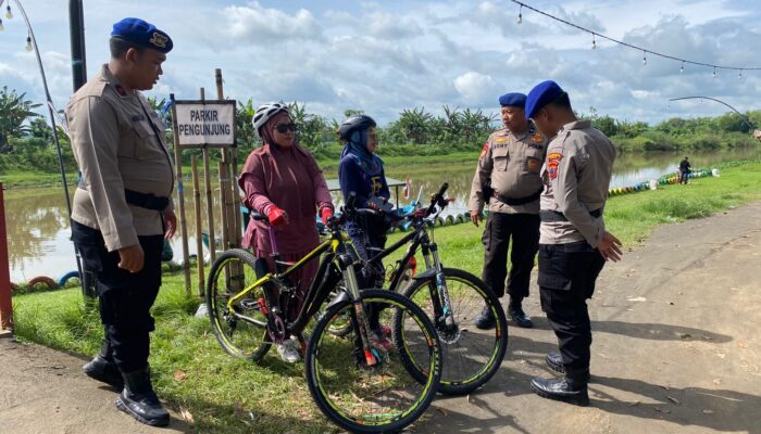 Libur Panjang Nataru, Polisi Air Turun Langsung Awasi Wisata Sungai Silugonggo Bestari