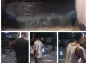 Hujan Deras, Sungai Simo Mulyo Baru Meluap Rendam Permukiman