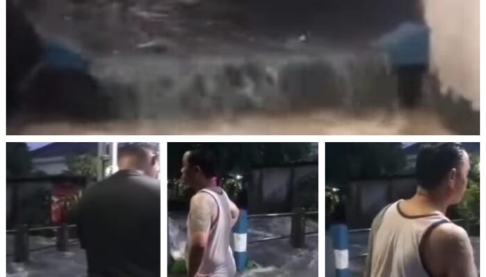 Hujan Deras, Sungai Simo Mulyo Baru Meluap Rendam Permukiman