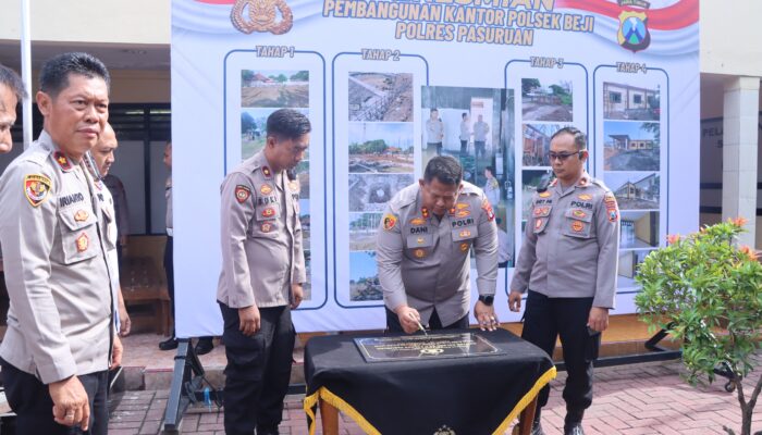 Resmikan Kantor Polsek Gempol dan Aula Bhayangkari, Kapolres: Polsek Penting Dalam Pelayanan Masyarakat