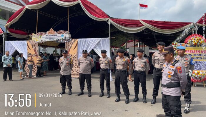 Perayaan Natal Bersama di Pendopo Pati Berlangsung Khidmat, Polisi Pastikan Keamanan Maksimal