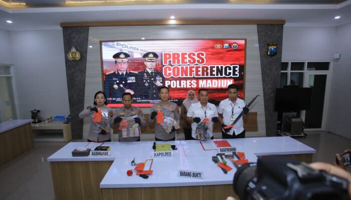 Polres Madiun Amankan Komplotan Pembobol Toko Lintas Daerah