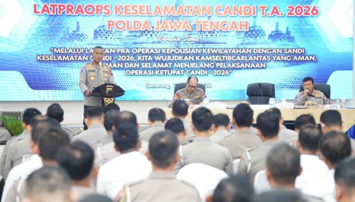 Buka Latpraops Keselamatan Candi 2026, Waka Polda Jateng Minta Jajaran Siapkan Pelayanan Terbaik