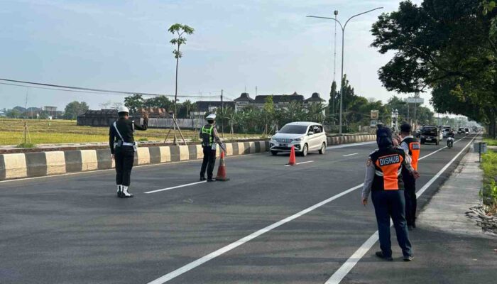 Satlantas Polresta Pati Sikat Knalpot Brong dan Pelanggar Penyebab Laka di Plaza Pragolo