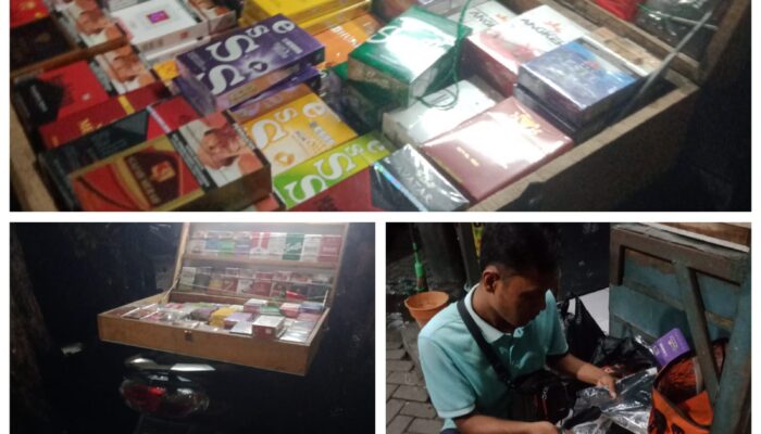 Diduga Dibekingi Oknum Polsek, Penjual Rokok Ilegal Bebas Beroperasi di Pasar Pogot Surabaya Utara