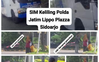 SIM Keliling Polda Jawa Timur di Lippo Plaza Sidoarjo, Warga Sebut Ada “Jalur Cepat” Berbayar Petugas Terlibat Kerja Sama Dengan Calo Atau Makelar