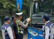 Operasi Keselamatan Semeru 2026 Polres Mojokerto Kota Pastikan Kelaikan Angkutan Umum