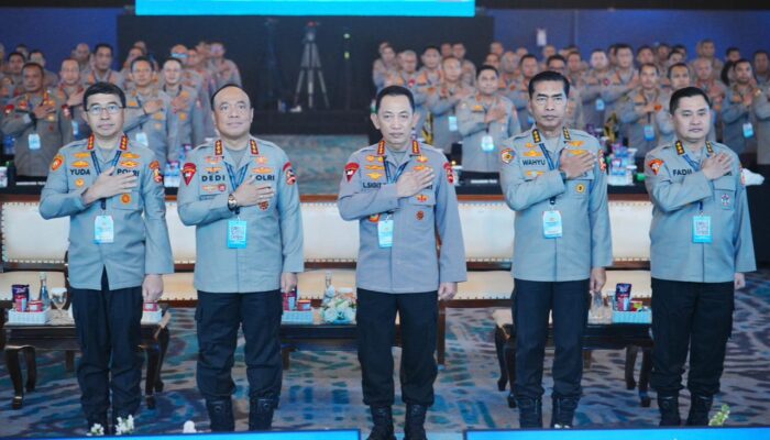 Beri Arahan di Rapim Polri, Kapolri Tegaskan Dukung-Kawal Penuh Program Pemerintah