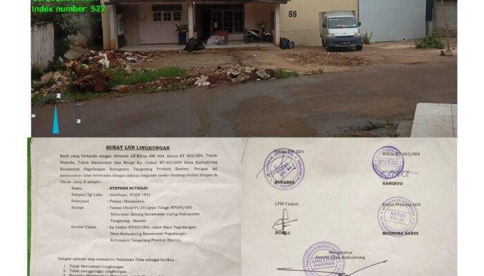 Gudang Online Shopp Kadusirung Diduga Tidak mengantongi Izin Persetujuan Bangun Gedung Dan Tanda Daftar Gedung