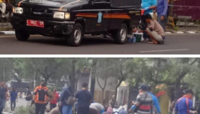 Kerja Cepat Tanpa Tunggu, Surabaya Timur & Utara Cat Pembatas Jalan Kenjeran