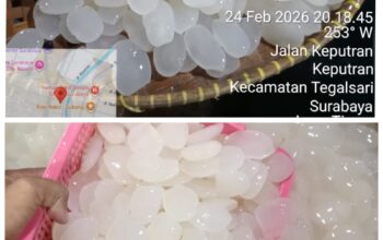 Permintaan Kolang-Kaling Meningkat, Pak Sholeh Andalkan Kualitas di Pasar Surya Keputran