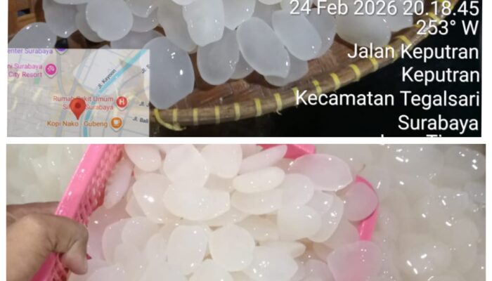 Permintaan Kolang-Kaling Meningkat, Pak Sholeh Andalkan Kualitas di Pasar Surya Keputran