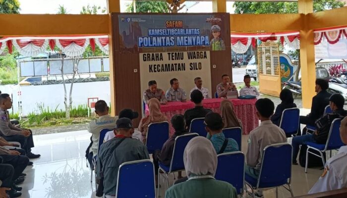 Polantas Menyapa : Polres Jember Gelar Safari Kamseltibcar Lantas Sosialisasikan Jalur Blackspot