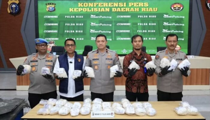 Direktorat Reserse Narkoba Polda Riau Berhasil Mengungkap Peredaran Narkotika Jenis Heroin