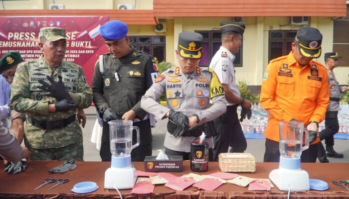 Satresnarkoba Polres Pasuruan Sita Ratusan Gram Sabu dalam Ops Pekat Semeru 2026