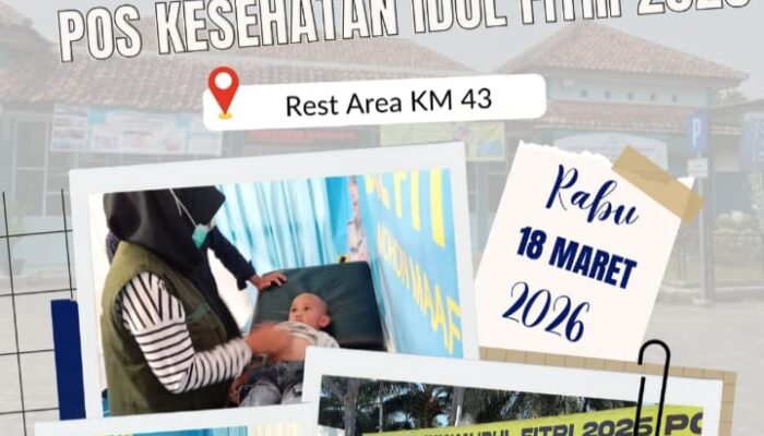 Posko Kesehatan Res Area KM 43 Tol Jakarta-Merak Siap Layani Pemudik Lebaran 2026