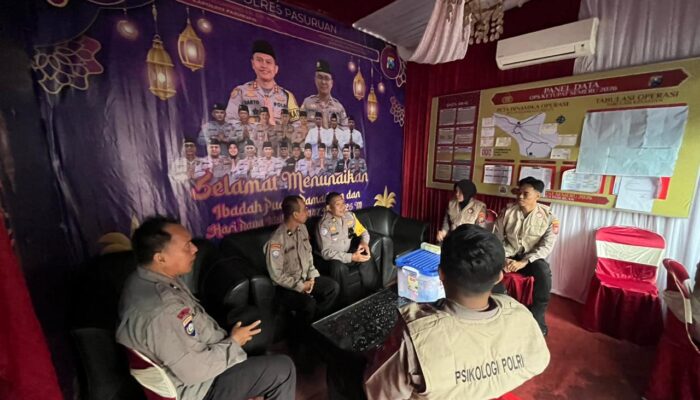 Ini Cara Polres Pasuruan Bikin Personel Ops Ketupat Tetap Fresh di Tengah Padatnya Tugas