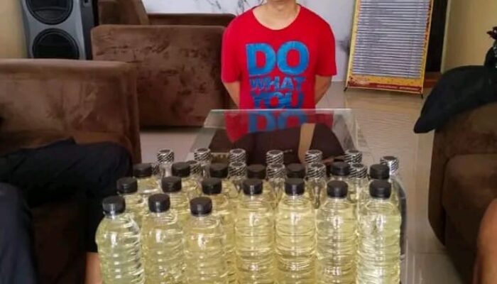 Pria di Pakenjeng Ditangkap Polisi, Ratusan Obat Terlarang dan Miras Disita dan diamankan