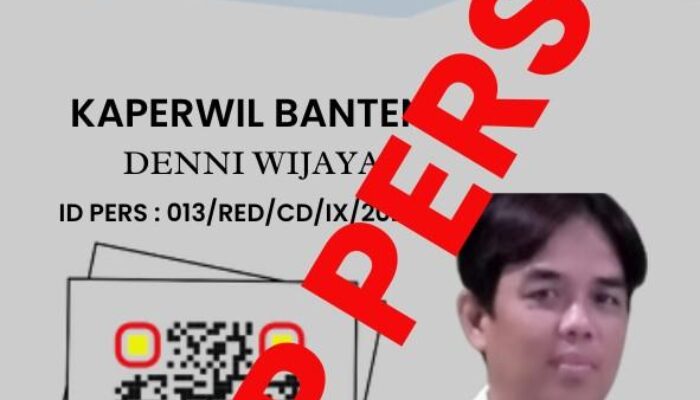 Stop Pers, Denni Wijaya Kepala Perwakilan Wilayah (Kaperwil) Banten.