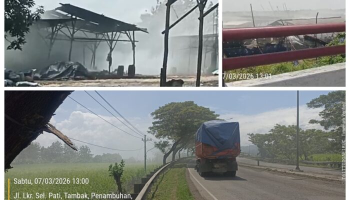 Asap Tebal Pabrik Arang Lingkar Selatan Pati Ganggu Pengendara dan Lingkungan