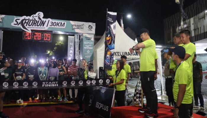 Sahurun 30K : Polres Magetan Wadahi Komunitas Pelari di Bulan Ramadhan