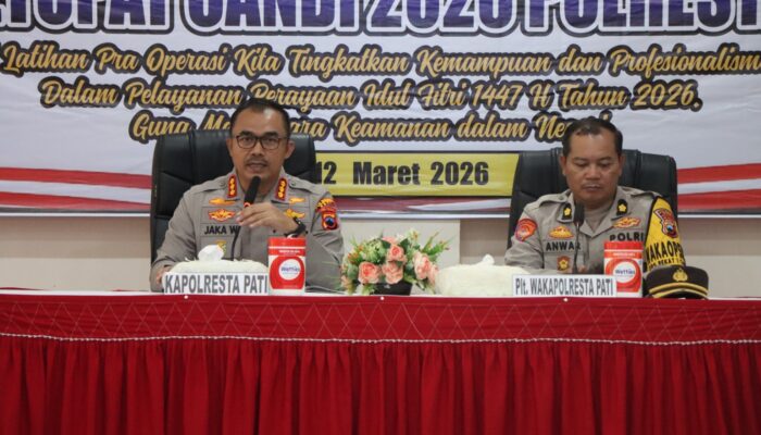Polresta Pati Matangkan Pengamanan Lebaran melalui Latpra Ops Ketupat Candi 2026