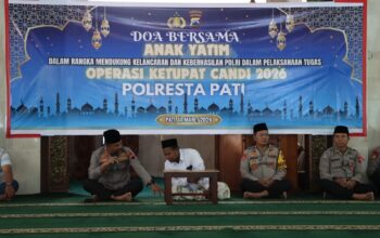 Doa Bersama dan Santunan Anak Yatim Warnai Dukungan Polresta Pati untuk Kesuksesan Operasi Ketupat Candi 2026