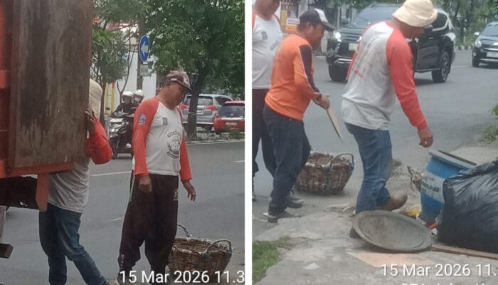 DLH Surabaya Bersihkan Sampah di Tepi Jalan Jelang Idul Fitri