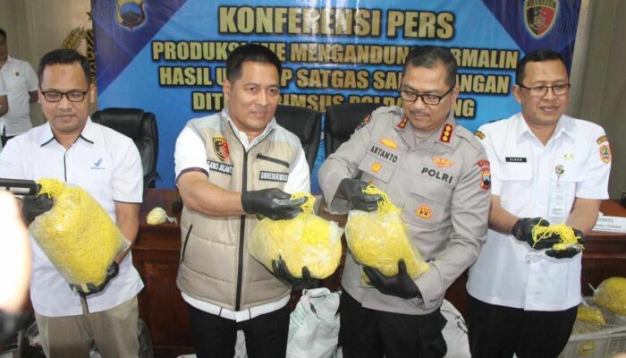 Satgas Pangan Polda Jateng Ungkap Produksi Mie Berformalin di Boyolali, Beroperasi Sejak 2019