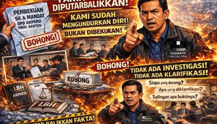 Panas! DPP Klaim Bekukan AKPERSI Banten, Yudianto: Kami Sudah Mundur, Jangan Putarbalikkan Fakta