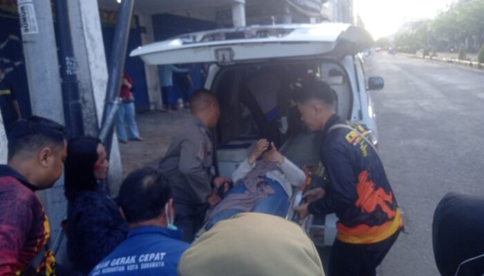 Laka Tunggal di Kapasan, Pengendara Beat Terpental 80 Meter Diduga Kurang Konsentrasi