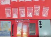 Polres Pelabuhan Tanjungperak Amankan Tersangka Kurir Sabu di Surabaya