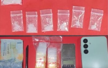 Polres Pelabuhan Tanjungperak Amankan Tersangka Kurir Sabu di Surabaya