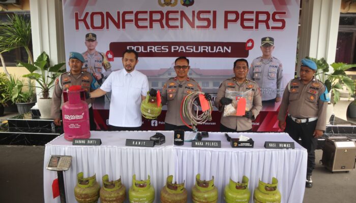 Polres Pasuruan Ungkap Kasus Penyalahgunaan LPG Subsidi, Dua Tersangka Diamankan