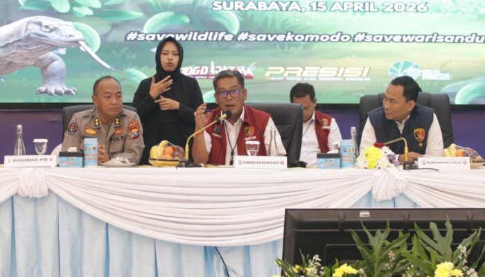 Polda Jatim Ungkap Jaringan Perdagangan Satwa Dilindungi Belasan Tersangka Diamankan