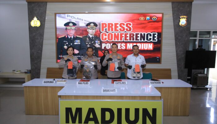 Polres Madiun Amankan Dua Tersangka Curanmor Modus Incar Motor di Persawahan dan Teras Rumah
