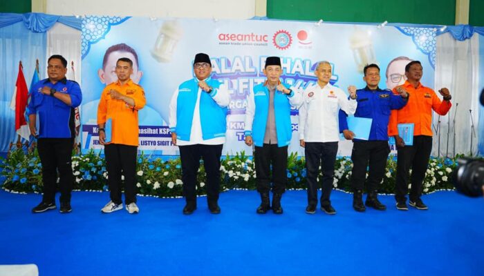 Halal Bihalal dengan Buruh, Kapolri Komitmen Perkuat Soliditas dengan Buruh, Ciptakan Iklim Investasi Kondusif