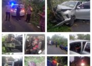 Diduga Sopir Mengantuk Rombongan PT Darma Lautan Mengalami Kecelakaan Tunggal di Jalan Raya Jukong Bangkalan 