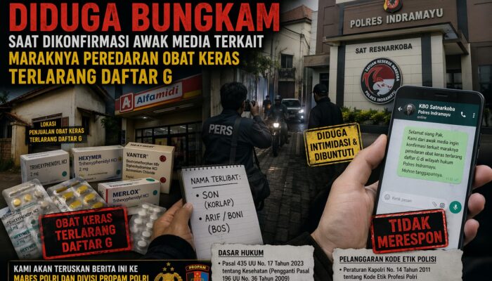 KBO Satnarkoba Polres Indramayu Diduga Bungkam Saat Dikonfirmasi Awak Media Terkait Maraknya Peredaran Obat Keras Terlarang Daftar G