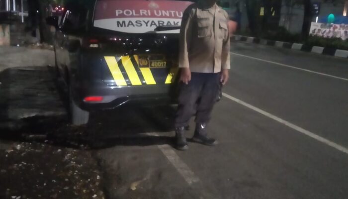 Patroli Malam Polsek Tambaksari, Aiptu Budi Harianto Sisir Jl. Kedung Cowek dan Jl. Kenjeran, Antisipasi 3C hingga Balap Liar dan Tawuran